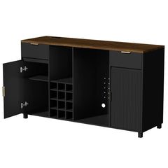Large Coffee Bar Cabinet with Fridge Space