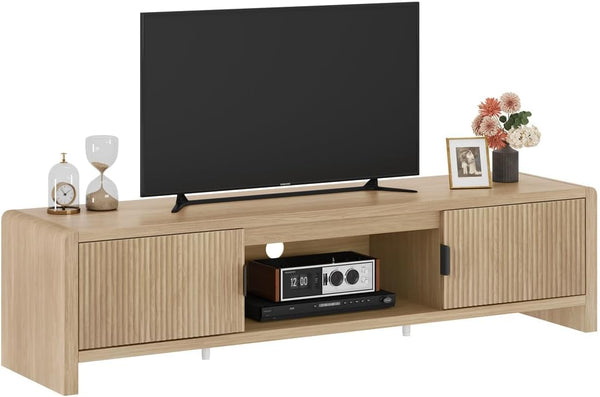 63-Inch Fluted-Door TV Stand & Entertainment Center