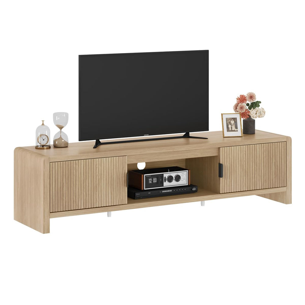63-Inch Fluted-Door TV Stand & Entertainment Center