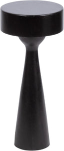 Round Solid Mango Wood Pedestal Drink Table