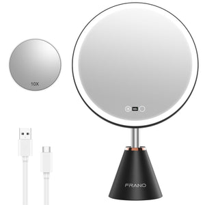 LED Makeup Mirror with Lights & 10x Magnification