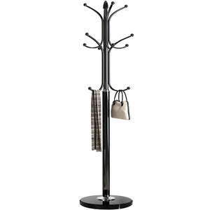 Metal Coat Rack Stand with Marble Base
