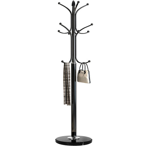 Metal Coat Rack Stand with Marble Base