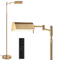Dimmable LED Pharmacy Floor Lamp with Swing Arm