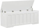 Extra Large Storage Chest Bench with Safety Hinges – 51.2" Wooden Trunk
