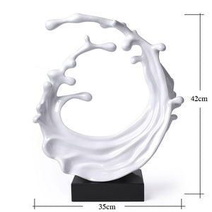Abstract Sea Wave Sculpture Figurine