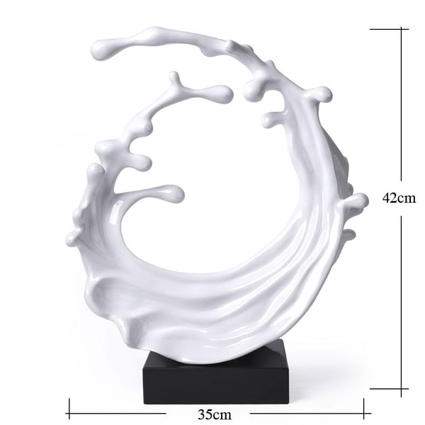 Abstract Sea Wave Sculpture Figurine
