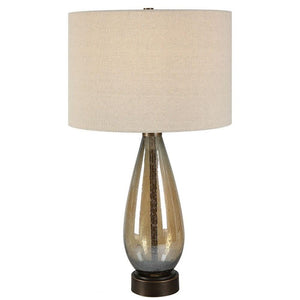 Baltic Dark Amber Glass Table Lamp