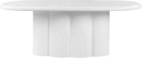 Faux Plaster Oval Dining Table