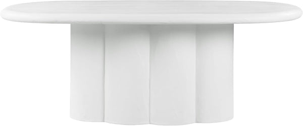 Faux Plaster Oval Dining Table