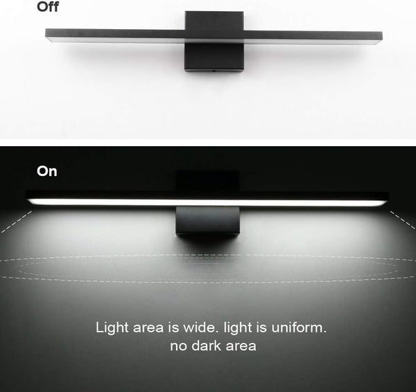 Modern LED Black Vanity Light 5-Piece Bathroom Set