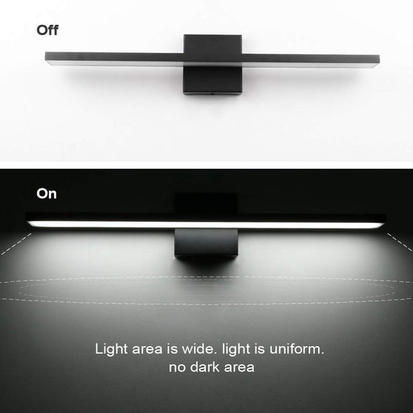 Modern LED Black Vanity Light 5-Piece Bathroom Set