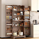 Farmhouse Kitchen Pantry Cabinet with Barn Door