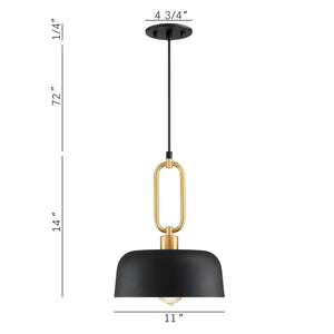 Industrial Black Pendant Light Fixture – 3 Pack