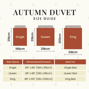 Hypoallergenic Autumn Duvet Insert – Down Alternative Comforter