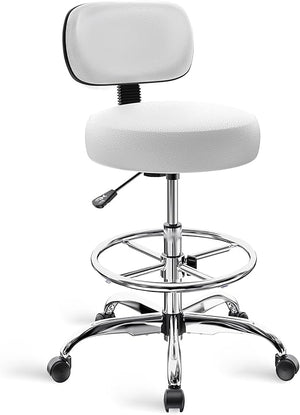 Adjustable Height Drafting Chair with Back & Footrest