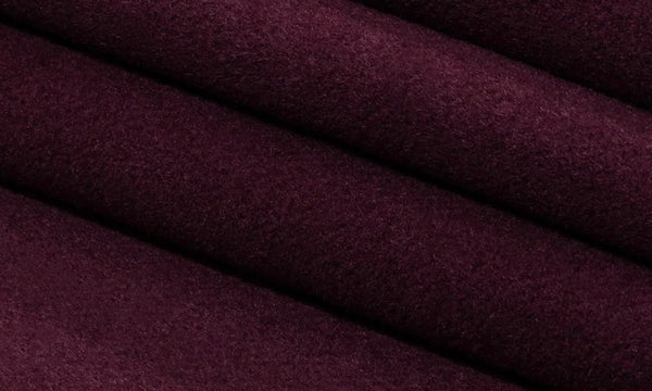 Wine Wool Blend Coating Fabric – Heavy Weight, 59" Wide