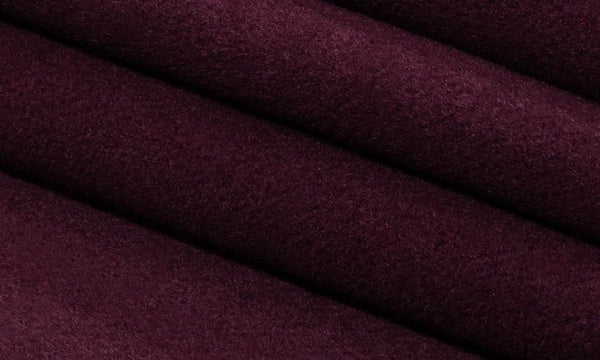 Wine Wool Blend Coating Fabric – Heavy Weight, 59" Wide