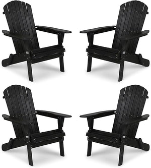 Folding Adirondack Chair – Solid Fir Wood, Outdoor