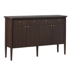 58-Inch Fluted Wood Buffet Sideboard with Storage