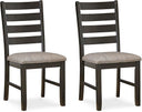 Farmhouse Dining Chair Set of 2 – Ladderback Wood