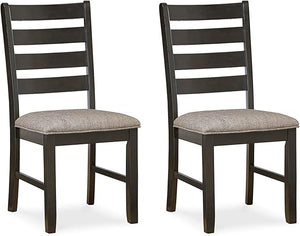 Farmhouse Dining Chair Set of 2 – Ladderback Wood