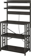 5-Tier Kitchen Baker's Rack with Power Outlet & LED Lights