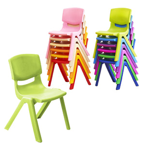 Stackable Kids Plastic Chairs Set for Classroom & Daycare