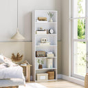 6-Tier Open Bookcase with Storage Shelves