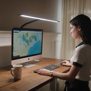 Sliding Flex Clamp LED Desk Lamp