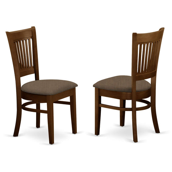 7-Piece Oval Dining Table Set with Butterfly Leaf & 6 Upholstered Chairs