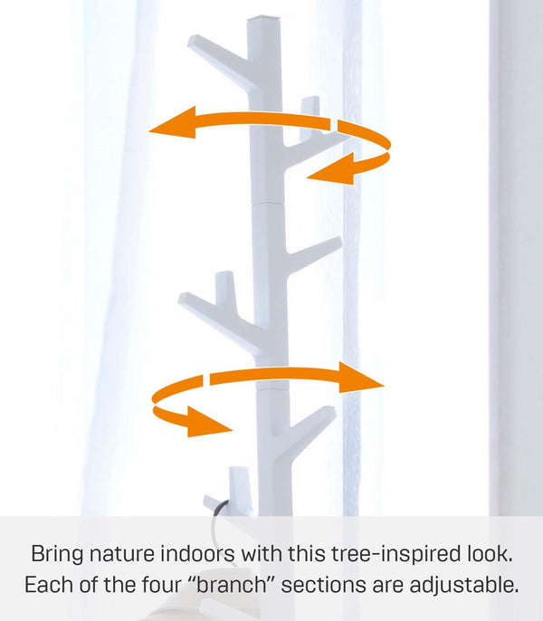 Slim Freestanding Coat Rack with Adjustable Branches