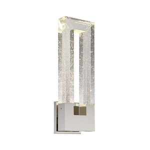 LED Wall Sconce Polished Nickel Dimmable ADA Compliant