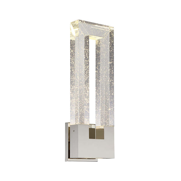 LED Wall Sconce Polished Nickel Dimmable ADA Compliant
