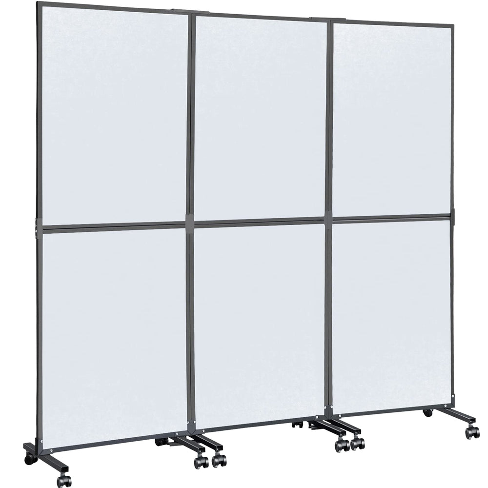 3-Panel Acoustic Office Room Divider 72"W x 66"H