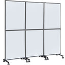 3-Panel Acoustic Office Room Divider 72"W x 66"H
