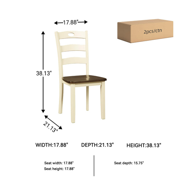 Cottage Ladderback Dining Chair Set of 2