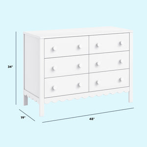 Scallop 6-Drawer Dresser