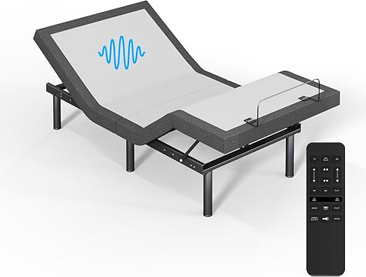 Adjustable Bed Frame with Wireless Remote, Zero Gravity & Massage