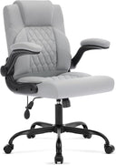 Ergonomic Office Chair with Inflatable Lumbar Support & Flip-Up Arms