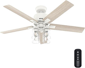 52-Inch Smart Ceiling Fan with LED Light & Remote