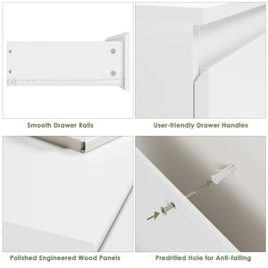 3-Drawer Nightstand with Storage – Bedroom Side Table