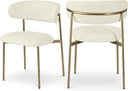 Vegan Leather Dining Chair Set of 2