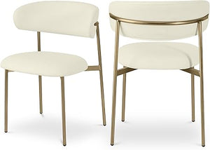 Vegan Leather Dining Chair Set of 2