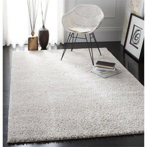 Beige Shag Area Rug 9x12 – Polypropylene, Non-Shedding, Machine Made