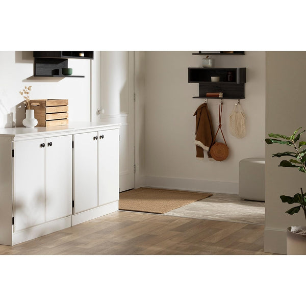 2-Door Storage Cabinet with Adjustable Shelf
