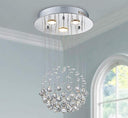 K9 Crystal Raindrop Chandelier – Modern LED Ceiling Light