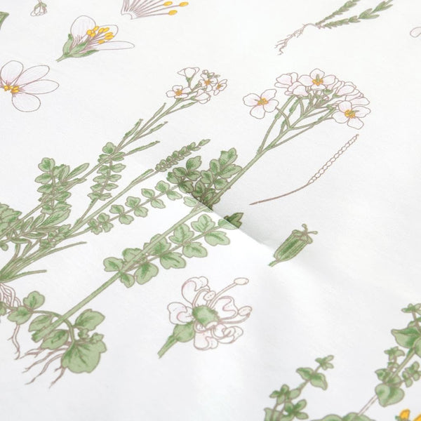 Botanical Comforter Set Queen – 100% Cotton Floral Bedding