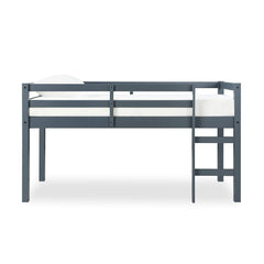 Junior Twin Loft Bed – Solid Pine Wood, Kids Space-Saving Design