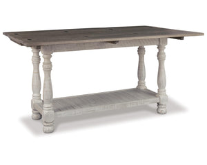 Farmhouse Flip Top Sofa Table – Gray & White
